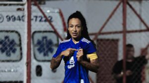 Artilheira do Cruzeiro, Byanca Brasil é convocada para amistosos da Seleção Brasileira. (foto: GUSTAVO MARTINS / FLICKR / CRUZEIRO)