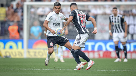 Fausto Vera em partida contra o Atlético na primeira rodada do Brasileirão deste ano (foto: Pedro Souza / Atlético)