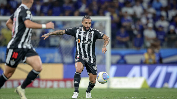 Otávio na partida contra o Cruzeiro (foto: Pedro Souza / Atlético)