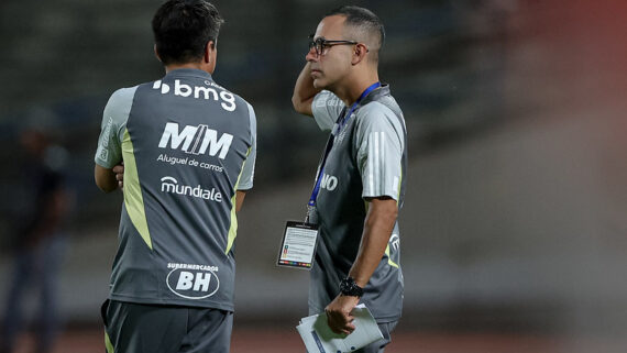 Lucas Gonçalves, auxiliar técnico do Atlético (foto: Pedro Souza / Atlético)