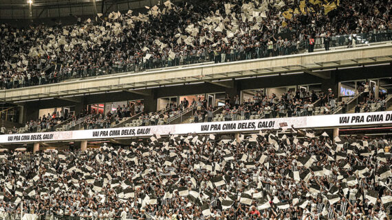 Torcida do Atlético na Arena MRV (foto: Pedro Click / Atlético)