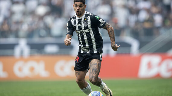 Rubens na partida contra o Red Bull Bragantino (foto: Pedro Souza / Atlético)