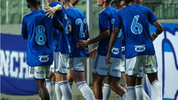 Cruzeiro bate o Fortaleza e está na final do Brasileiro Sub-20. (foto: Bluesky oficial / Cruzeiro)