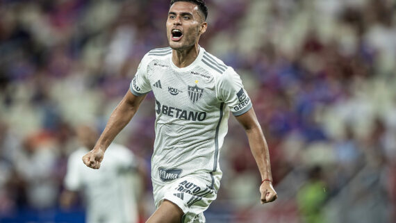 Fausto Vera foi o autor do gol do Atlético no empate diante do Fortaleza (foto: Pedro Souza / Atlético)