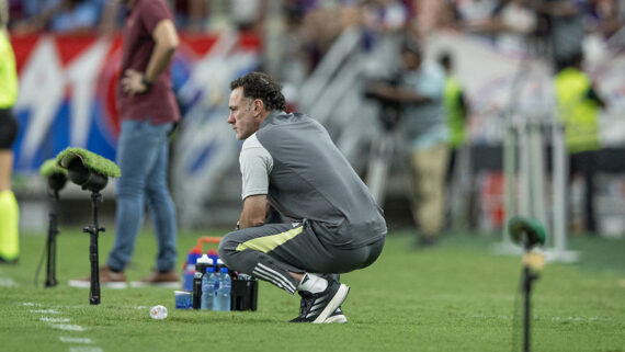 Milito na partida contra o Fortaleza (foto: Pedro Souza / Atlético)