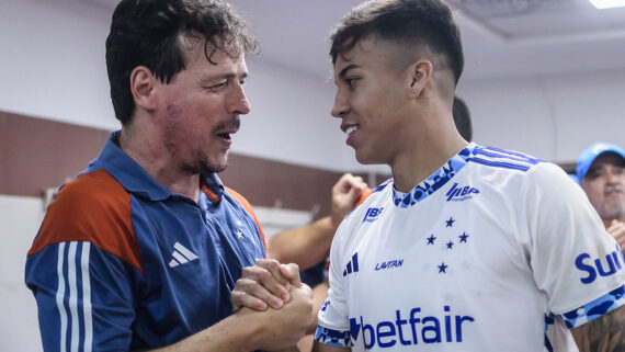 Kaio Jorge comemora gol decisivo e explica mudanças após chegada de Diniz. (foto: Gustavo Aleixo/Cruzeiro.)