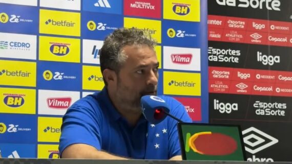 Alexandre Mattos, CEO do Cruzeiro, fala sobre momento ruim (foto: REPRODUÇÃO / SAMUCA TV)