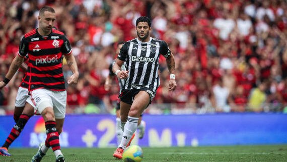 Hulk na partida contra o Flamengo (foto: Pedro Souza / Atlético)