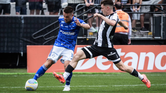 Cruzeiro perde para o Corinthians pela 34ª rodada do Brasileiro. (foto: Gustavo Aleixo / Cruzeiro. )