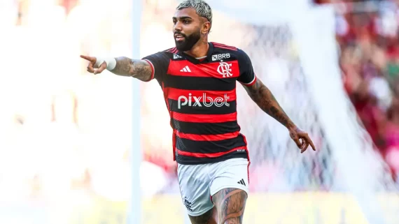 Gabigol confirma saída do Flamengo. Cruzeiro tem interesse na contratação. (foto: Gilvan de Souza / CRF.)