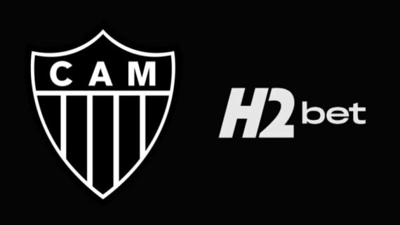 Atlético anunciou o seu novo patrocinador, a H2bet (foto: Divulgação)