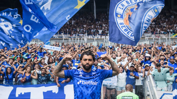 Gabriel Barbosa, novo reforço do Cruzeiro. (foto: Gustavo Aleixo / Cruzeiro.)