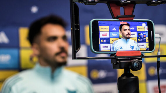 Eduardo fala sobre nova fase, pré-temporada, Diniz e mais. (foto: GUSTAVO ALEIXO / FLICKR / CRUZEIRO)