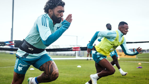 Gabigol deve estrear oficialmente no Cruzeiro neste sábado. (foto:  Gustavo Aleixo/Cruzeiro.)