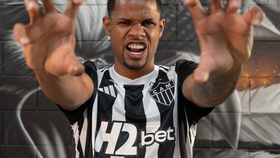 Júnior Santos, nova contratação do Galo (foto: Reprodução / Atlético)