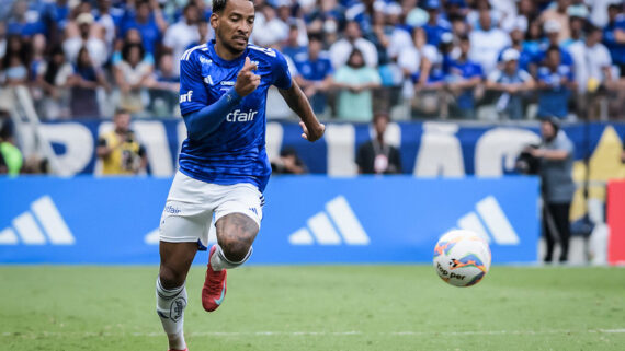 Matheus Pereira em atuação pelo Cruzeiro. (foto: Gustavo Aleixo / Cruzeiro.)