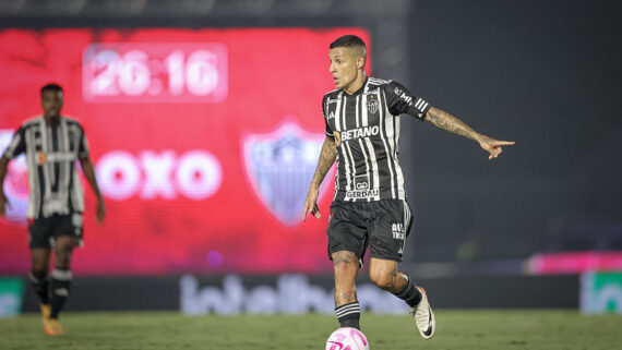 Arana na partida contra o Red Bull Bragantino (foto: Foto: Pedro Souza / Atlético)