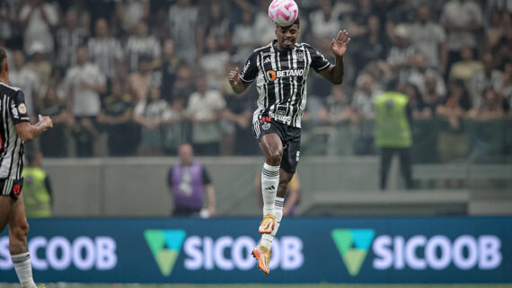 Jemerson na partida contra o Fluminense (foto: Foto: Pedro Souza / Atlético)