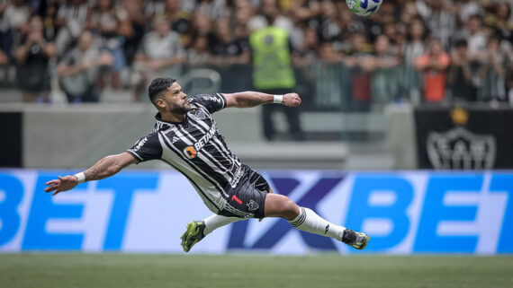 Hulk na partida contra o Goiás (foto: Foto: Pedro Souza / Atlético)