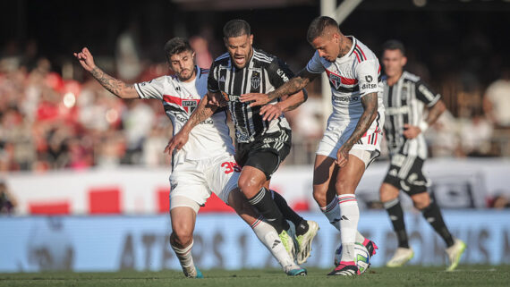 Atlético x São Paulo (foto: Foto: Pedro Souza / Atlético)
