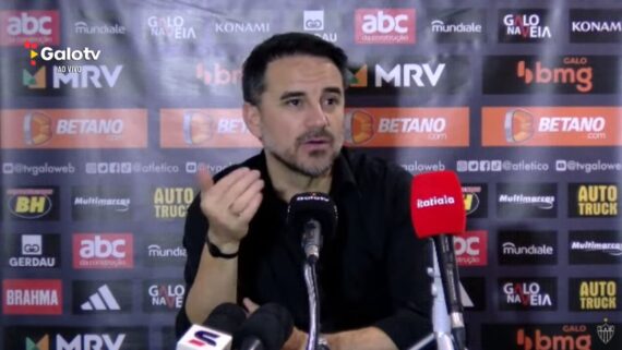 Rodrigo Caetano - Atlético (foto: Imagem: Reprodução / Galo TV / YouTube)