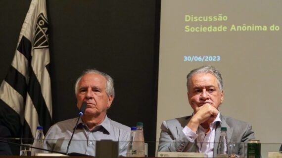 Rubens Menin e Sérgio Coelho falam sobre SAF do Atlético (foto: REPRODUÇÃO / TWITTER / ATLÉTICO)