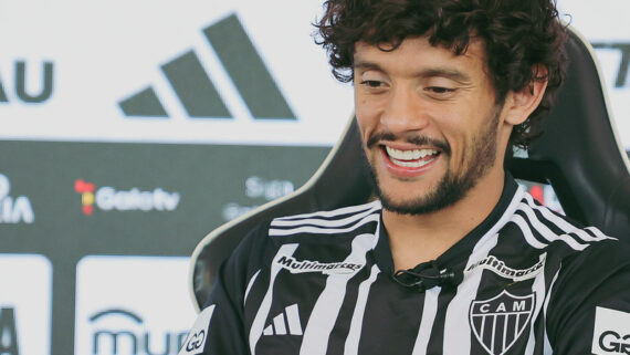 Scarpa no Atlético (foto: Pedro Souza / Atlético)