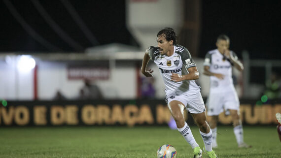 Igor Gomes na partida contra o Patrocinense (foto: Pedro Souza / Atlético)