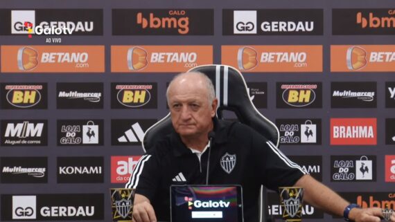 Felipão em coletiva (foto: Divulgação / Reprodução / GaloTV)