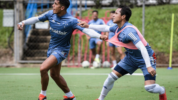 Cruzeiro inicia semana de olho em final do Mineiro e aguarda retorno de José Cifuentes, que serviu o Equador durante a Data Fifa. (foto: Foto: Gustavo Aleixo / Cruzeiro)