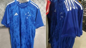 Possível nova camisa do Cruzeiro vaza nas redes sociais (foto: REPRODUÇÃO / REDES SOCIAIS)