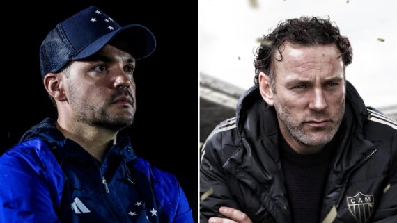 Clássico será disputado com técnicos estrangeiros à beira do campo. (foto: FLICR / CRUZEIRO E REPRODUÇÃO / ATLETICO)