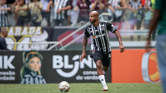 Patrick na partida contra o Ipatinga, pelo Campeonato Mineiro deste ano. (foto: Pedro Souza / Atlético)