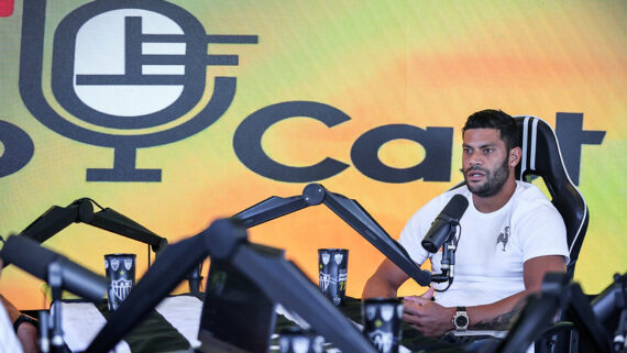 Hulk em participação no Galo Cast (foto: Pedro Souza / Atlético)