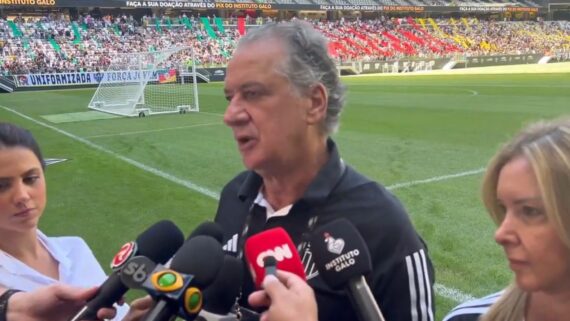 Sérgio Coelho concedeu entrevista na Arena MRV (foto: Imagem / Reprodução)