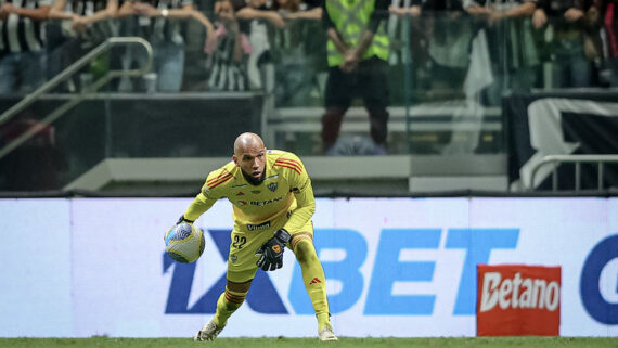 Everson na partida contra o Fortaleza (foto: Pedro Souza / Atlético)