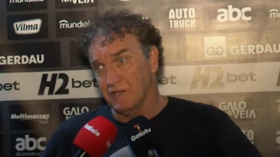 Técnico do Galo, Cuca comenta vitória e classificação na Copa do Brasil (foto: REPRODUÇÃO / GALO TV)