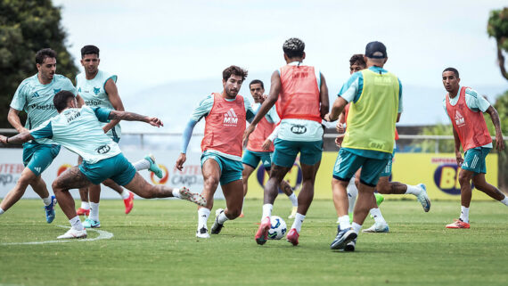 Cruzeiro venceu o Pouso Alegre em jogo-treino na Toca. (foto: Gustavo Aleixo/Cruzeiro
)