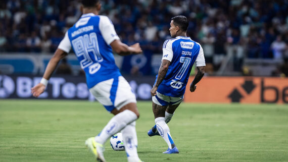 Dudu foi eleito o melhor em campo em vitória sobre o Mirassol. (foto: Gustavo Aleixo/Cruzeiro.)