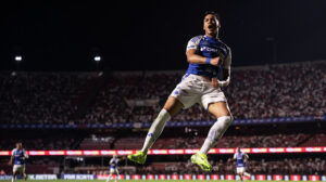 Kaio Jorge marcou o gol de empate do Cruzeiro no Morumbis. (foto: Marco Galvão.)