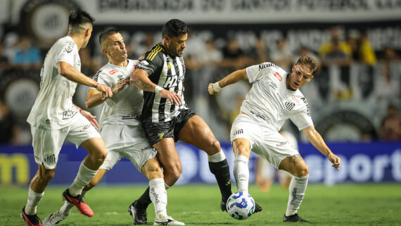 Santos 2 x 0 Atlético - 4ª Rodada do Campeonato Brasileiro 2025 (foto: Foto: Pedro Souza / Atlético)