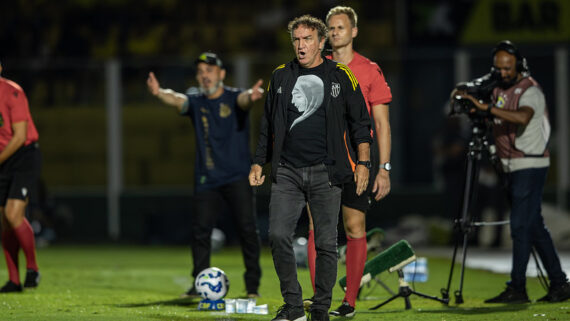 Cuca na partida entre Atlético e Mirassol (foto: Foto: Pedro Souza / Atlético)