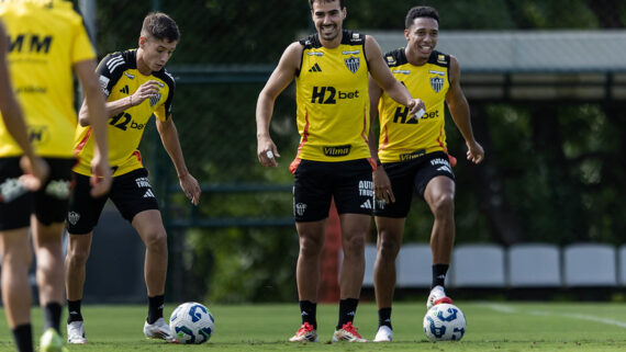 Treinamento na Cidade do Galo (foto: Foto: Pedro Souza / Atlético)