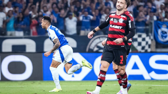 Kaio Jorge e Gabigol brilharam para o Cruzeiro em vitória sobre o Flamengo. (foto: Gustavo Aleixo/Cruzeiro.)