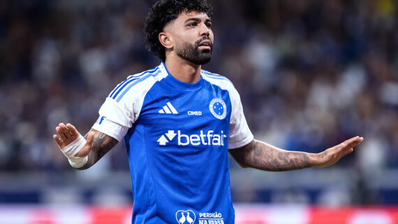 Gabigol se diz feliz no Cruzeiro e ressalta boa relação com Jardim. (foto: Gustavo Aleixo / Cruzeiro.)