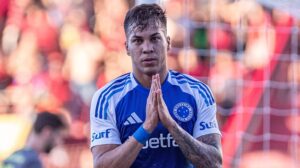 Kaio Jorge em atuação pelo Cruzeiro. (foto:  Rafael Vieira.)