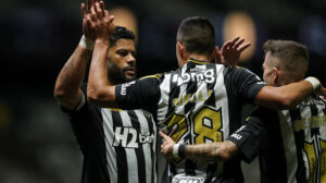Atlético derrotou o Caracas na Arena MRV por 3 x 1 (foto: Pedro Souza / Atlético)