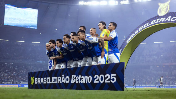 Cruzeiro tem a maior sequência invicta entre os times da Série A. (foto: Gustavo Aleixo/Cruzeiro.)