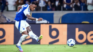 Marquinhos, atacante do Cruzeiro. (foto: Gustavo Aleixo/Cruzeiro.)