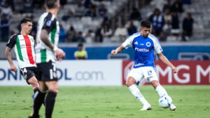 Emprestado pelo Athletico, Gamarra não deve seguir no Cruzeiro. (foto: Gustavo Aleixo/Cruzeiro.)